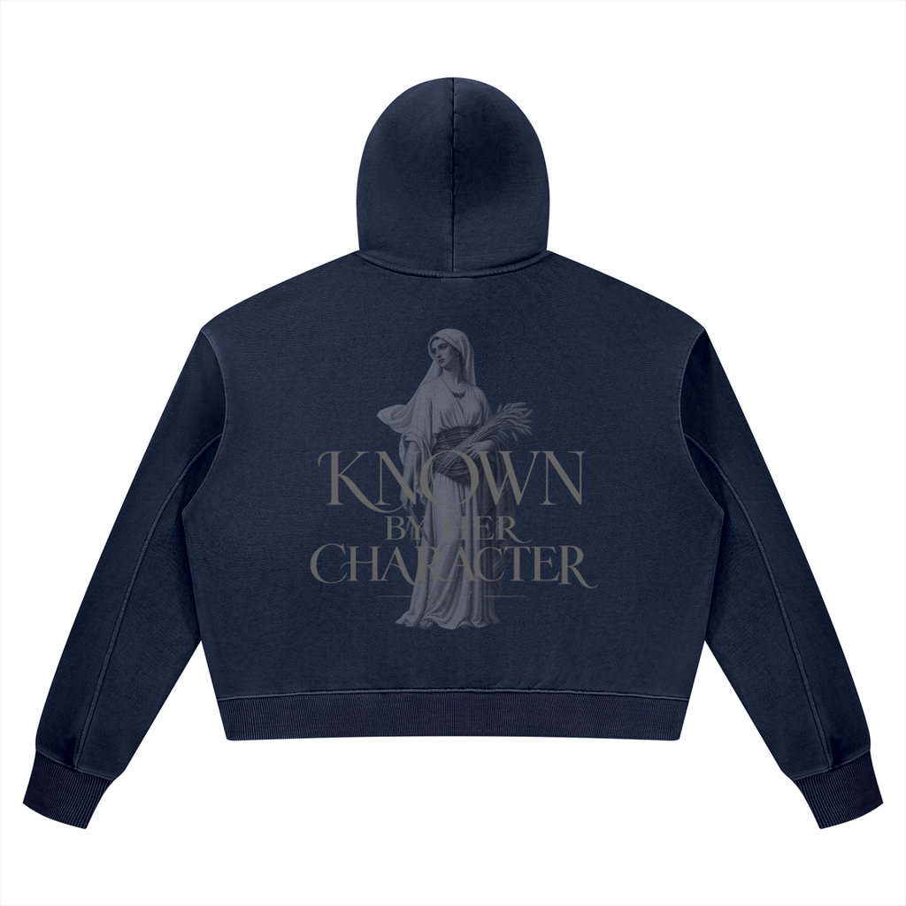 RUTH — Known by Her Character Cropped Hoodie