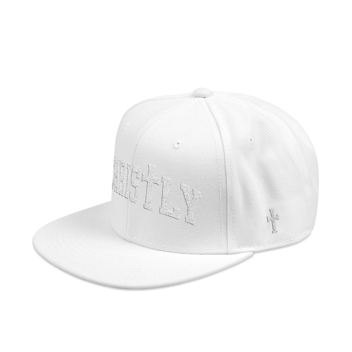 Embroidered 'Christly' Snapback Hat – Gothic Cross Streetwear Cap