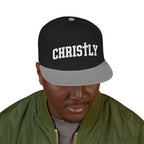 Embroidered 'Christly' Snapback Hat – Gothic Cross Streetwear Cap