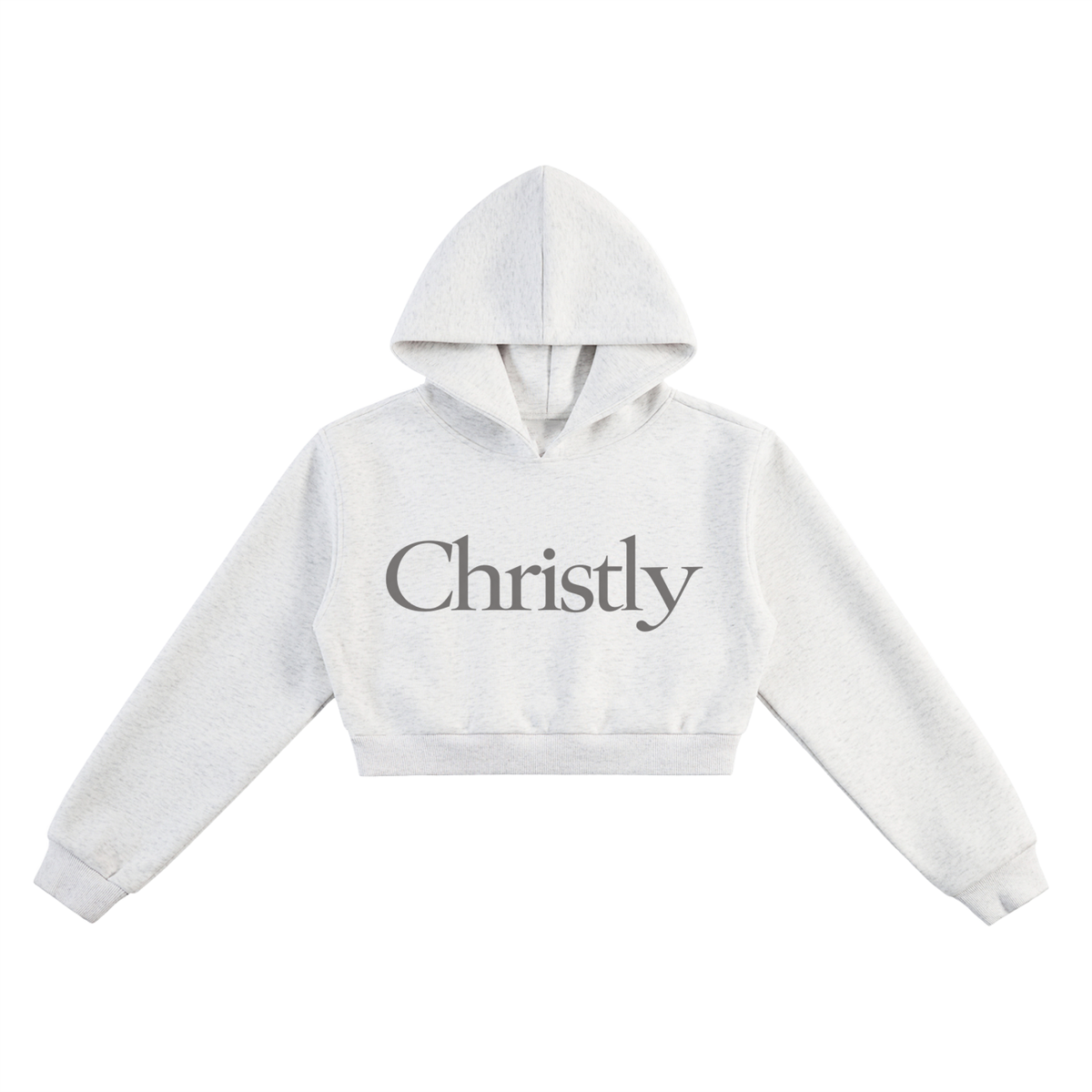 Christly Wordmark Cropped Hoodie