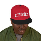 Embroidered 'Christly' Snapback Hat – Gothic Cross Streetwear Cap