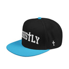 Embroidered 'Christly' Snapback Hat – Gothic Cross Streetwear Cap
