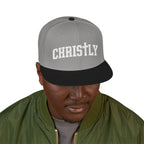 Embroidered 'Christly' Snapback Hat – Gothic Cross Streetwear Cap