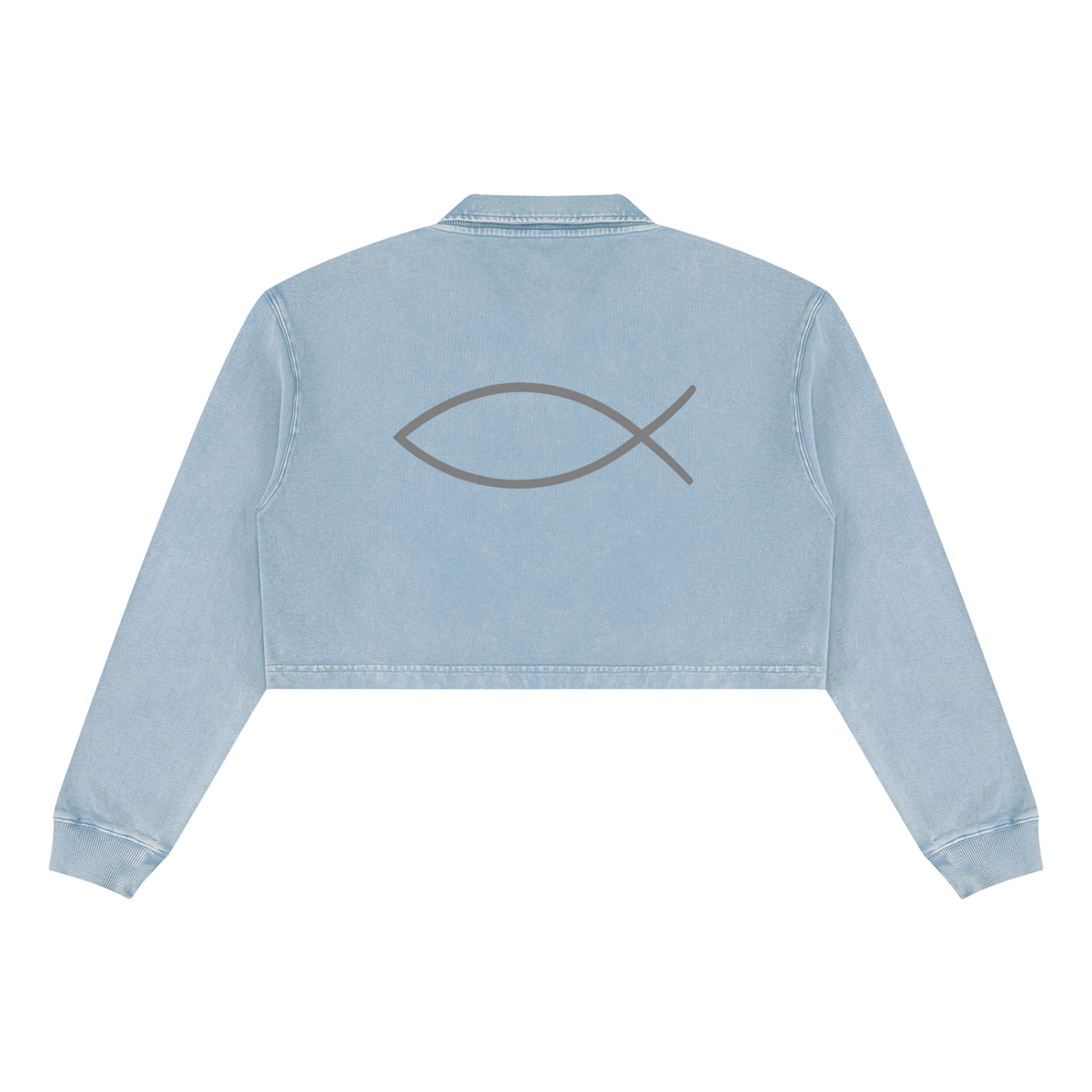 Christly Wordmark Crop Sweatshirt