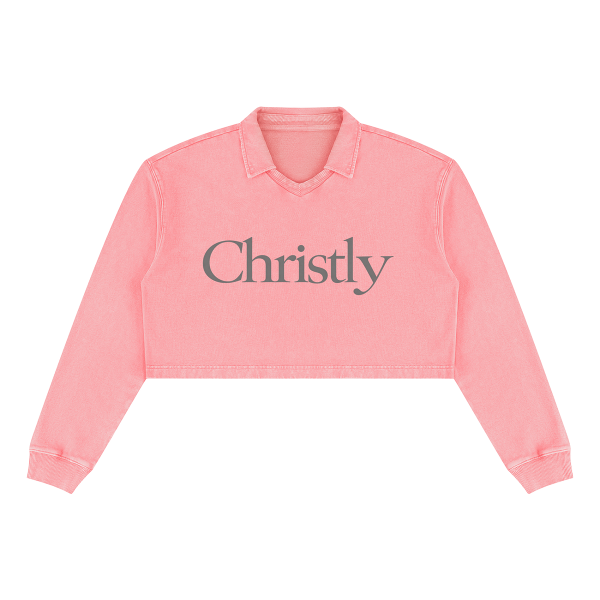 Christly Wordmark Crop Sweatshirt