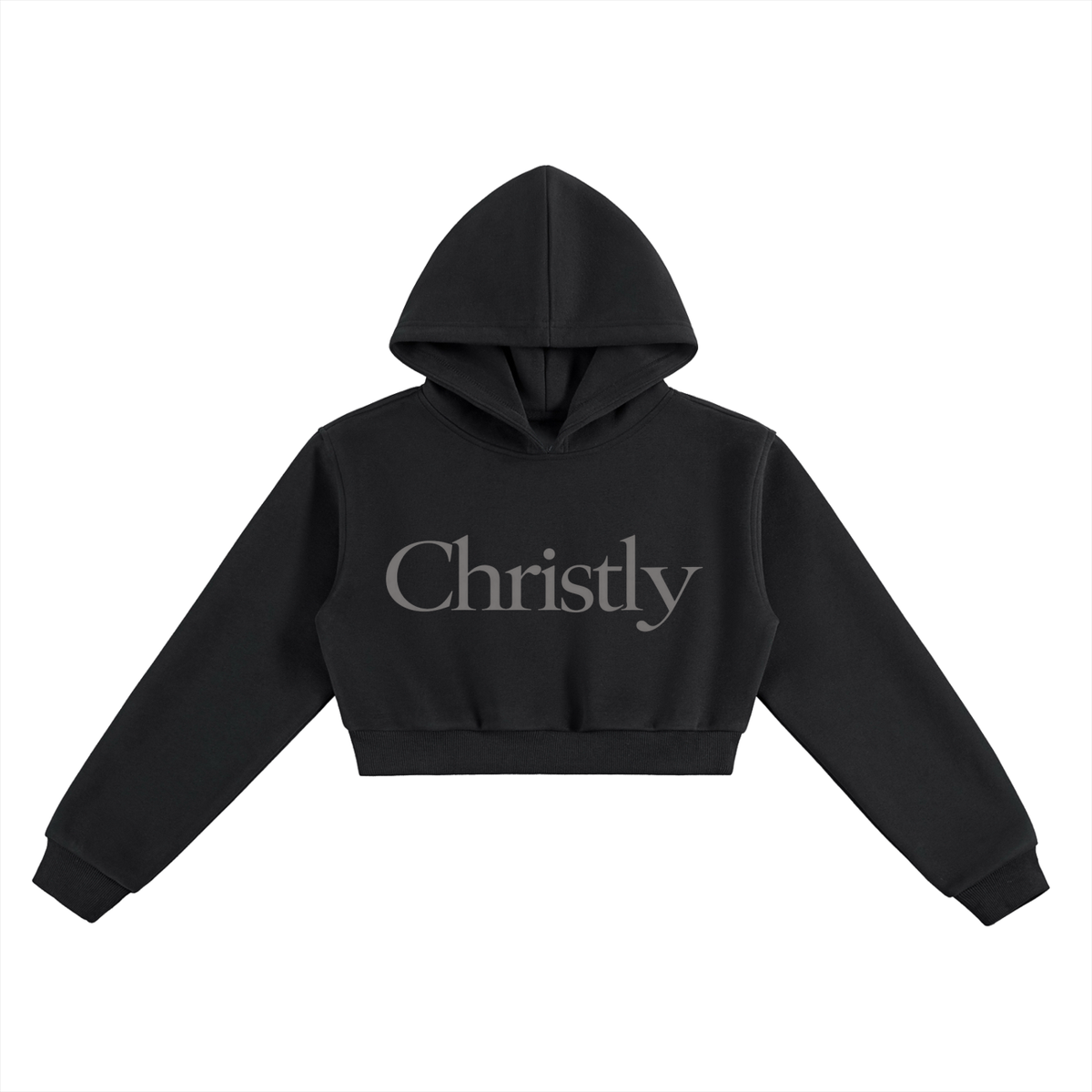 Christly Wordmark Cropped Hoodie