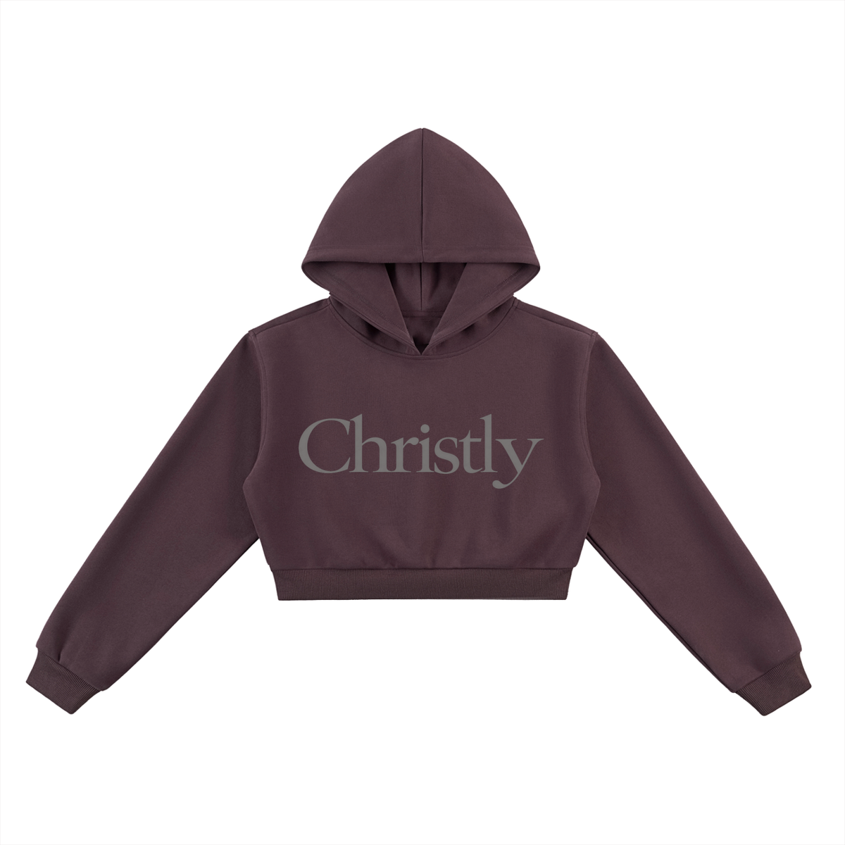 Christly Wordmark Cropped Hoodie
