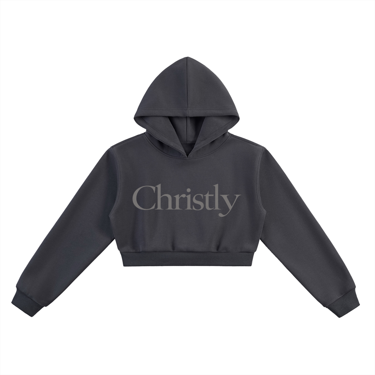 Christly Wordmark Cropped Hoodie